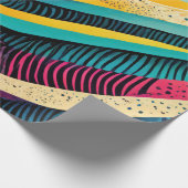 鮮やかなカラーの曲率質感 ラッピングペーパー (角)