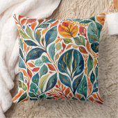 鮮やかなカラー離れ抽象芸術 クッション (ブランケット)