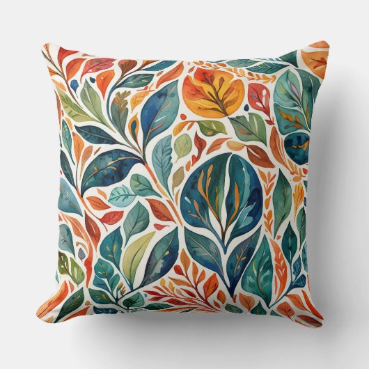 鮮やかなカラー離れ抽象芸術 クッション (正面)