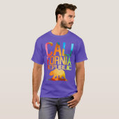 鮮やかなカリフォルニア共和国ベア Tシャツ (正面フル)