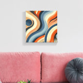 鮮やかなカーブ キャンバスプリント (インサイチュ (リビング))