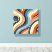 鮮やかなカーブ キャンバスプリント (インサイチュ (ウッドフロア))