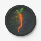 鮮やかなキャロットペーパープレート ペーパープレート (正面)