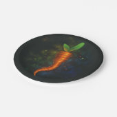 鮮やかなキャロットペーパープレート ペーパープレート (アングル)