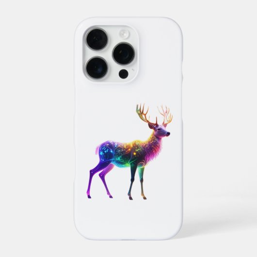 鮮やかなキュートな輝くネオンデザート iPhoneケース (裏面)