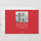 鮮やかなクリスマスのチェック柄の写真 シーズンカード (裏面)