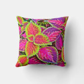 鮮やかなクロマリーフ調和パターン クッション (裏面)