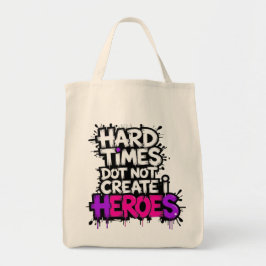 鮮やかなグラデーションのタイポグラフィ Heroes  トートバッグ