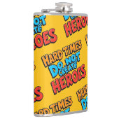 鮮やかなグラデーションのタイポグラフィ Heroes フラスク (右)
