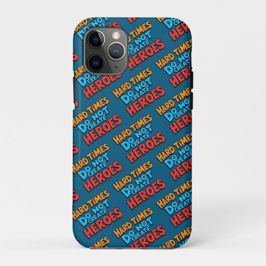 鮮やかなグラデーションのタイポグラフィ Heroes Case-Mate iPhoneケース (裏面)