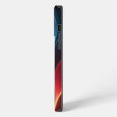 鮮やかなグラデーションの波 iPhoneケース (左側面)