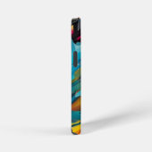 鮮やかなグラデーション タイポグラフィ ヒーロー iPhoneケース (右側面)