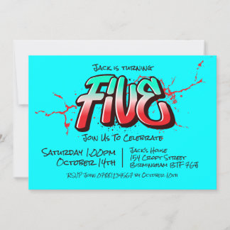 鮮やかなグラフィティ５の招待状 招待状