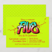 鮮やかなグラフィティ5の招待状 招待状 (正面/裏面)