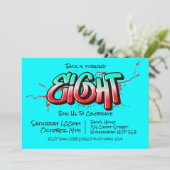 鮮やかなグラフィティ・エイトの招待状 招待状 (スタンド正面)