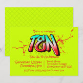 鮮やかなグラフィティ テン 招待状 (正面/裏面)