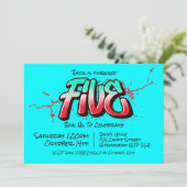 鮮やかなグラフィティ　ファイブ　招待 招待状 (スタンド正面)