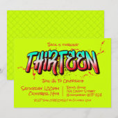 鮮やかなグラフィティ 13歳の招待状 招待状 (正面/裏面)