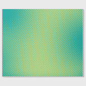 鮮やかなグリーンとターコイズポップ・アートのアートのレトロな背景 ラッピングペーパー (フラット)