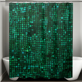 鮮やかなグリーンのスパンコールシャワーカーテン シャワーカーテン