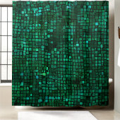 鮮やかなグリーンのスパンコールシャワーカーテン シャワーカーテン
