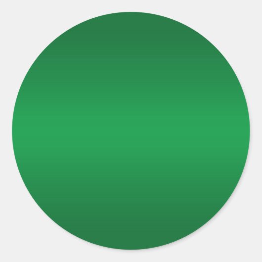 鮮やかなグリーングラデーションの空白 ラウンドシール (正面)
