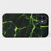 鮮やかなグリーンマーブル Case-Mate iPhoneケース (裏面(横))