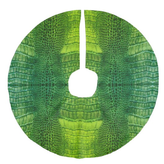 鮮やかなグリーンレザーの海の化フェイク物 フェイクリネンツリースカート (正面)