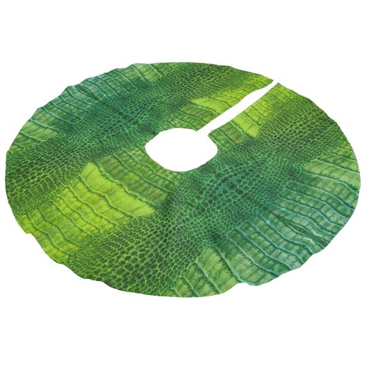 鮮やかなグリーンレザーの海の化フェイク物 フェイクリネンツリースカート (アングル)