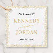 鮮やかなグロー編集可能カラーメッセージカード フェイバータグ (正面)