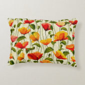 鮮やかなケシ アクセントクッション (裏面)