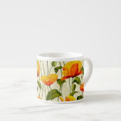 鮮やかなケシ エスプレッソカップ (正面右)