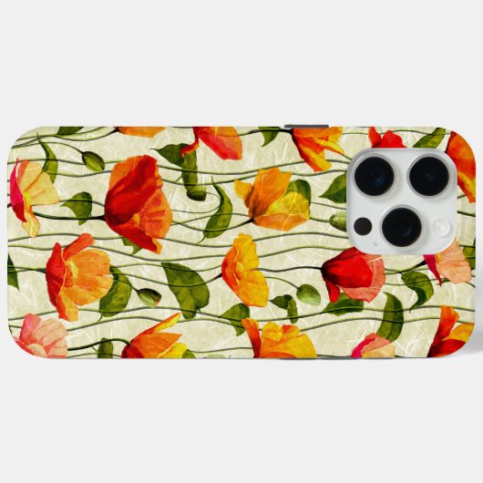 鮮やかなケシ Case-Mate iPhoneケース (裏面 (横))