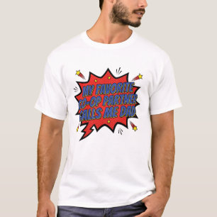 鮮やかなコミック・ポップ・アート Tシャツ
