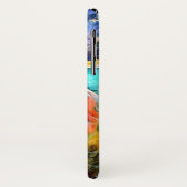 鮮やかなゴールデン・リトリーバーのおたくガラスの絵を描くこと Case-Mate iPhoneケース (裏面/左)