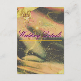 鮮やかなゴールドの封入カード エンクロージャーカード