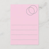 鮮やかなゴールドの封筒カード エンクロージャーカード (裏面)