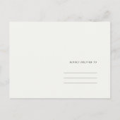 鮮やかなサボテンの花の水彩 SAVE THE DATE 案内ポストカード (裏面)