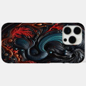 鮮やかなサンゴと海のテクスチャーの中の人魚 Case-Mate iPhoneケース (裏面 (横))