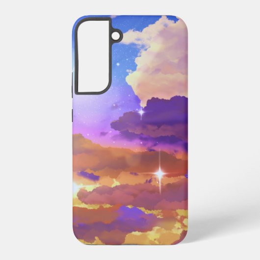 鮮やかなサンセット Samsung Galaxy S22 Plus カーゼ Galaxyケース (裏面)