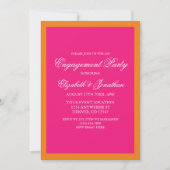 鮮やかなサンライズミニマリストエンゲージメントパーティー 招待状 (正面)