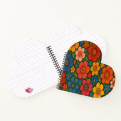 鮮やかなシームレスなワイルドフラワーパターン ノートブック (内部)