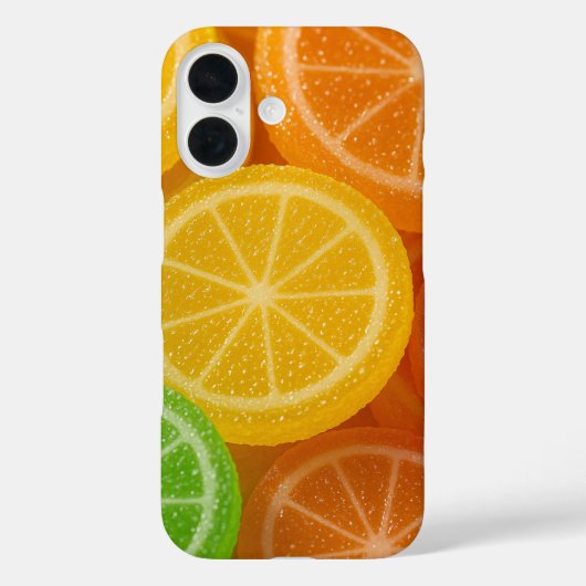 鮮やかなジェリーフルーツデザイン with シュガークリスタル Case-Mate iPhoneケース (裏面)
