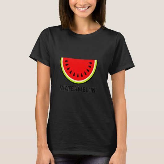 鮮やかなスイカのデザイン 楽しくて大胆 Tシャツ (正面)