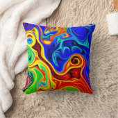 鮮やかなスタイルパターン クッション (ブランケット)