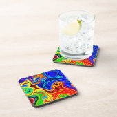 鮮やかなスタイルパターン コースター (右側)
