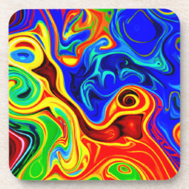 鮮やかなスタイルパターン コースター