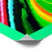 鮮やかなスタイルパターン ポスター (角)