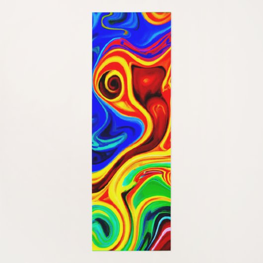 鮮やかなスタイルパターン ヨガマット (裏面)