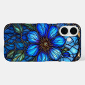 鮮やかなステンドグラスの花 Case-Mate iPhoneケース (裏面 (横))